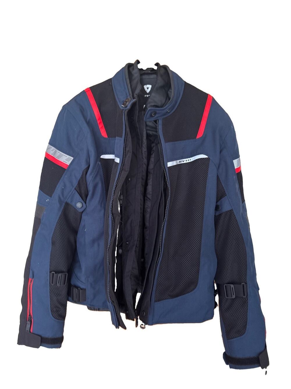 REV'IT! Tornado 3 Ladies Navy Blue/black Jacket FJT275 Size Large Excellent